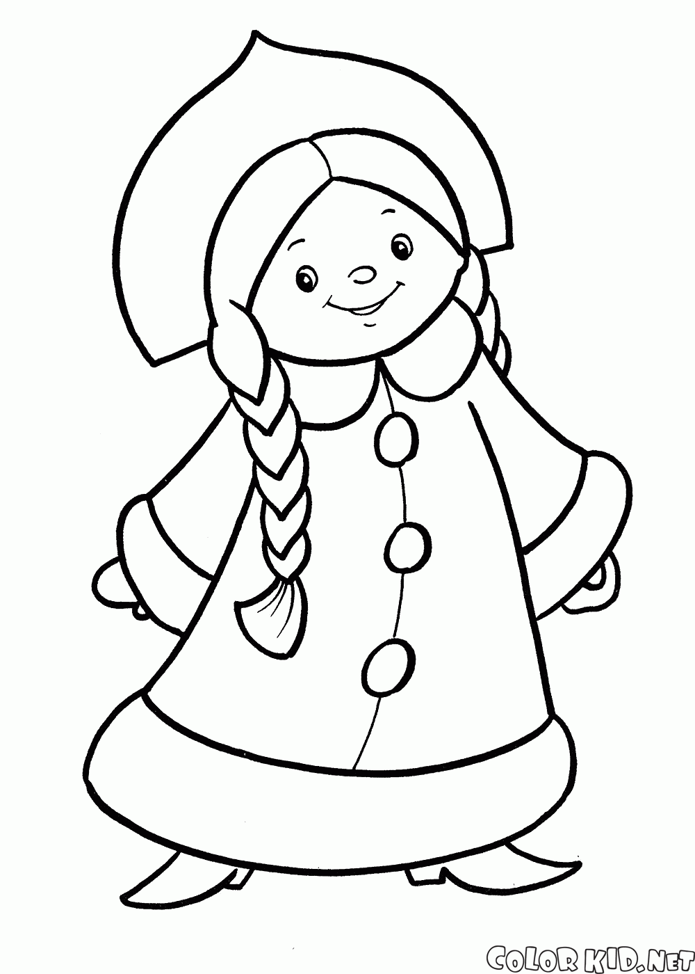 Natal traje Snow Maiden