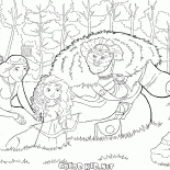 Merida com os pais