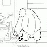 Robot Baymax e bola