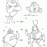 Monstro estudantes universitários