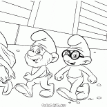 Smurfette e Papai Smurf