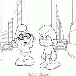 Brainy Smurf Grouchy Smurf e