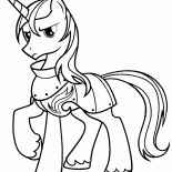 Pony armadura de brilho