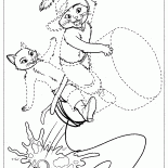 Sentado em uma cortiça