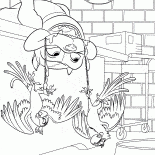 Cão encontra-se em sua parte traseira