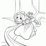 Rapunzel é amarrado