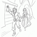 Flynn e Rapunzel Fuga