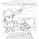 Caiu para fora do barco