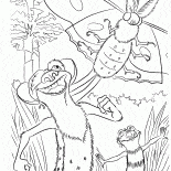 Buck e uma borboleta