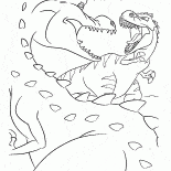 Dinossauro mãe e Rudy