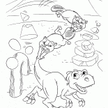 Coloring page - Dinossauro minúsculo