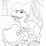 Coloring page - Dinossauro minúsculo