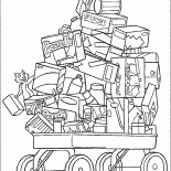 Trolley com alimentos