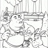 Shrek, o gato eo burro