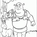 Shrek bebe uma poção