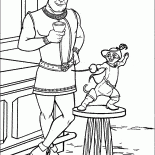 Shrek e leal cavaleiro