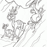 Animais fogem para o navio