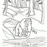 Mammoth Manny muito solitário