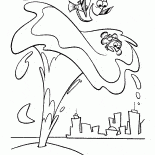 Fluxo de água da baleia