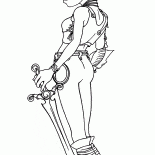 Selenia com uma espada