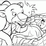 Mowgli encontra uma pantera