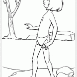 Mowgli explora a selva