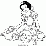 Snow White animais de estimação