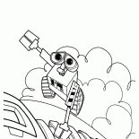 WALL-E está segurando