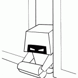 Robot está limpando