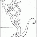 Dragão Mushu e cricket