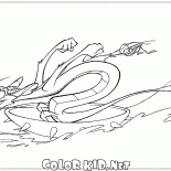 Mushu e cricket na água