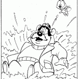 Monty, Zipper e água