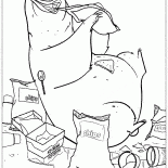 Pizza, sorvete e batatas fritas