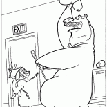 Urso e cervos se divertir