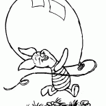 Leitão e um balão