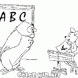 A coruja eo pequeno canguru