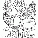 A Pequena Sereia e tesouro