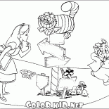 Alice está olhando para a estrada