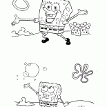 Bob Esponja está se divertindo