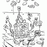 Bob Esponja no fogão