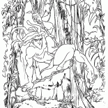 Tarzan em uma videira