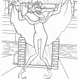 Vilão em um chapéu de jogador