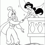 Aladin convida Jasmine