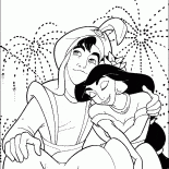 Aladdin e Jasmine juntos