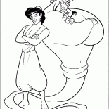 Aladdin e mágico Genie