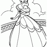 Belle na varanda