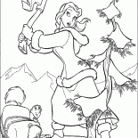 Belle encontrou uma árvore de Natal