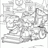 Pavimentadora de asfalto em uma Província