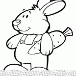 Coelho com cenoura