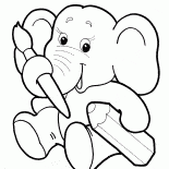 Elefante do bebê